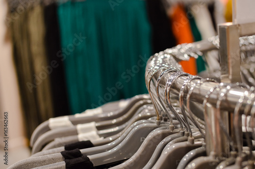 Clothes hanger copy space background