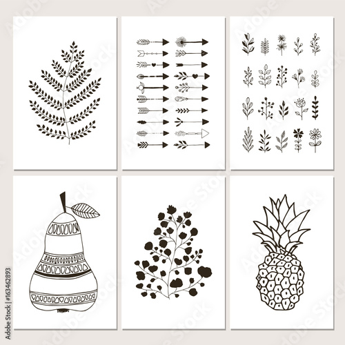 Collection of scandinavian posters and cards