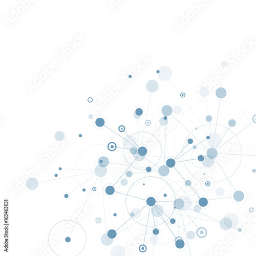 Abstract vector network connection structure