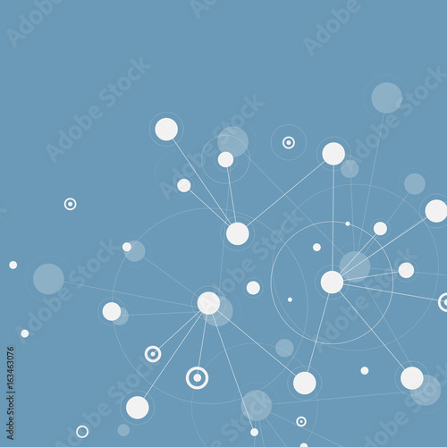 Abstract vector network connection structure