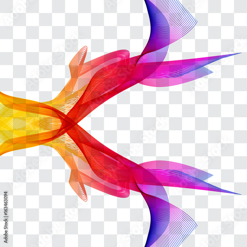 Abstract vector background on transparent background