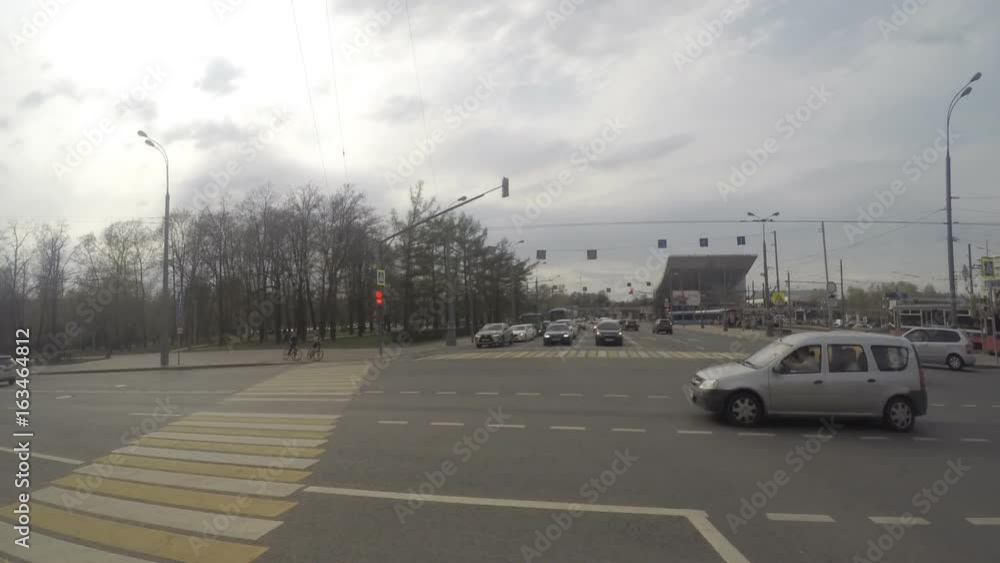 movement of cars and people in the city timelapse movement of cars and people in the city timelapse
