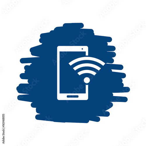 Smartphone Verbindung - Handgezeichnete Linien