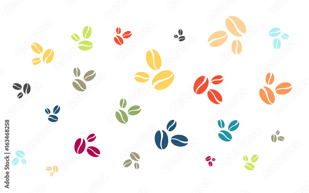 custom made wallpaper toronto digitalViele bunte Kaffeebohnen