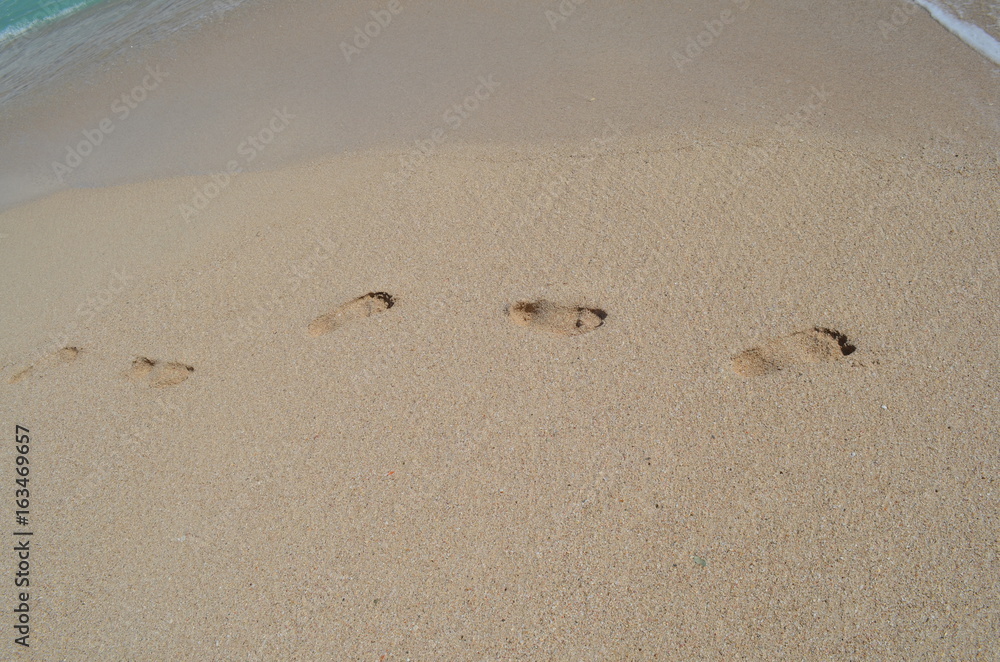 sand footprint sand footprint