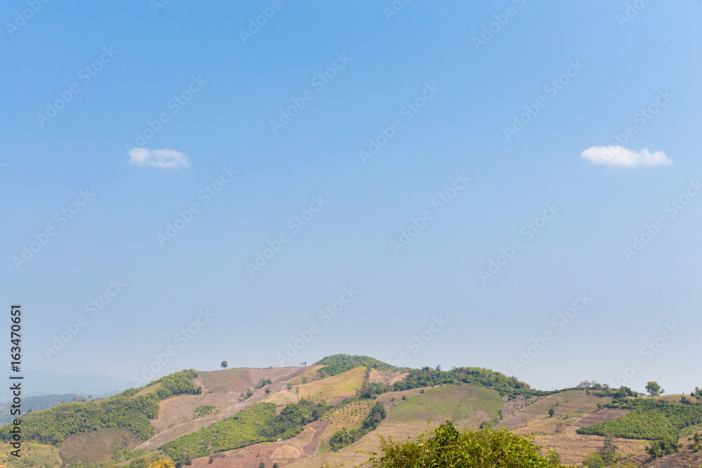 Fototapeta premium Beautiful mountains around Chiang Rai