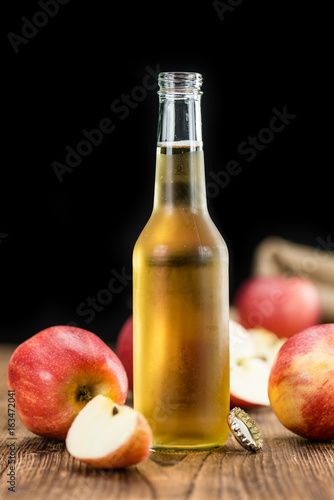 Apple Cider (selective focus, close-up shot)