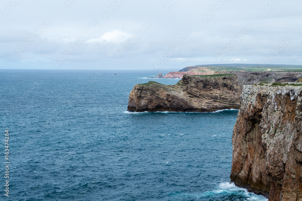 Cliffs by Saint Vincent Cape (Portugal)