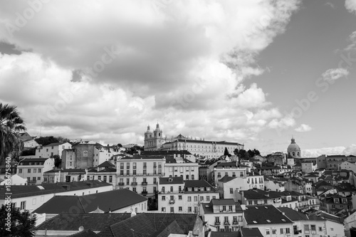 Views of the alfama from the Miradouro de Santa Luzia (Lisbon, Portugal) © rmbarricarte