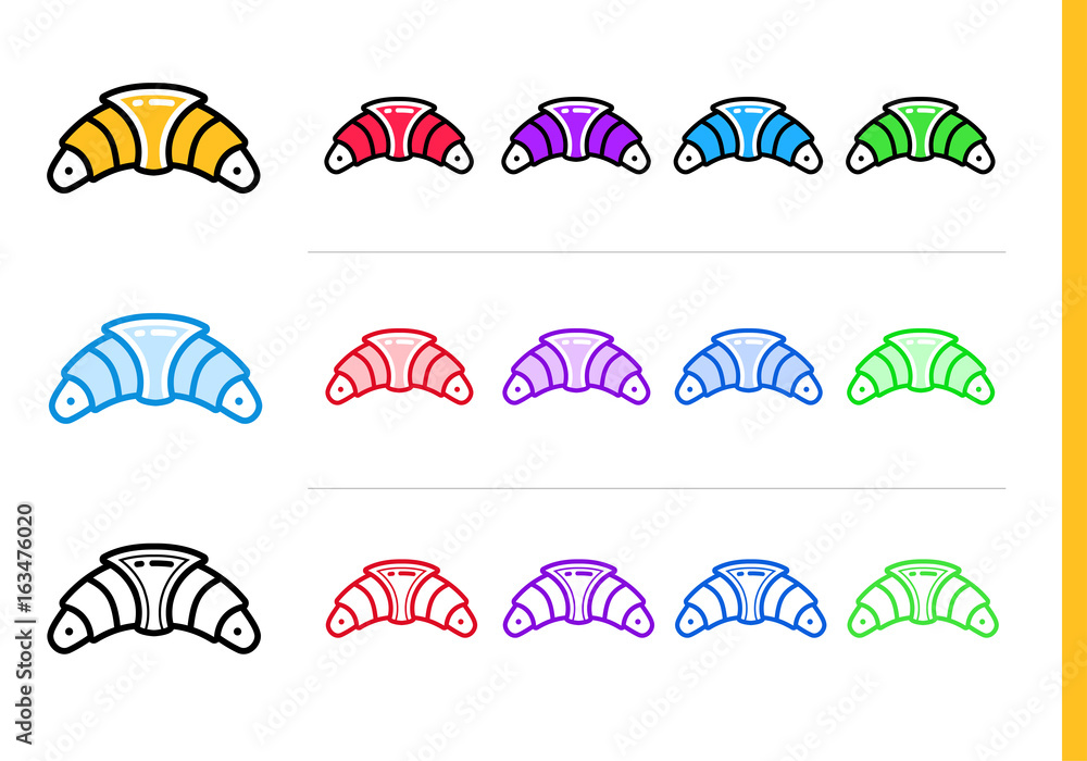 Unique linear icon of bakery, cooking. Suitable for print media, info graphics and web design Unique linear icon of bakery, cooking. Suitable for print media, info graphics and web design