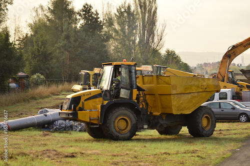 Obraz na płótnie Wywrotka (Dump truck) w salonie