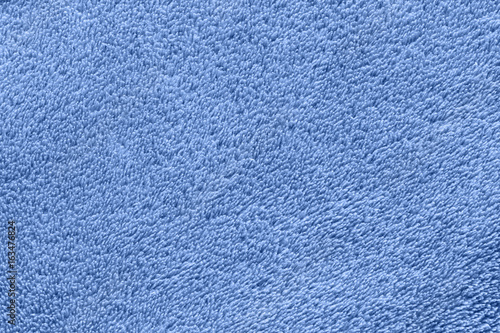 Nappy terry blue cloth texture, macro