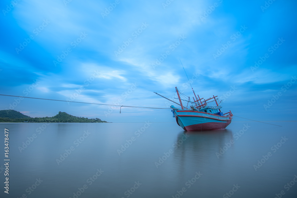 Fototapeta premium Fishing boat on the beach