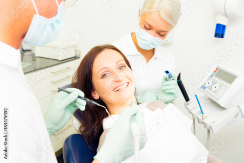 Young Woman At The Dentist