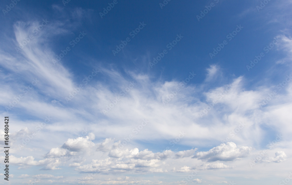 Landscape sky with beautiful clouds