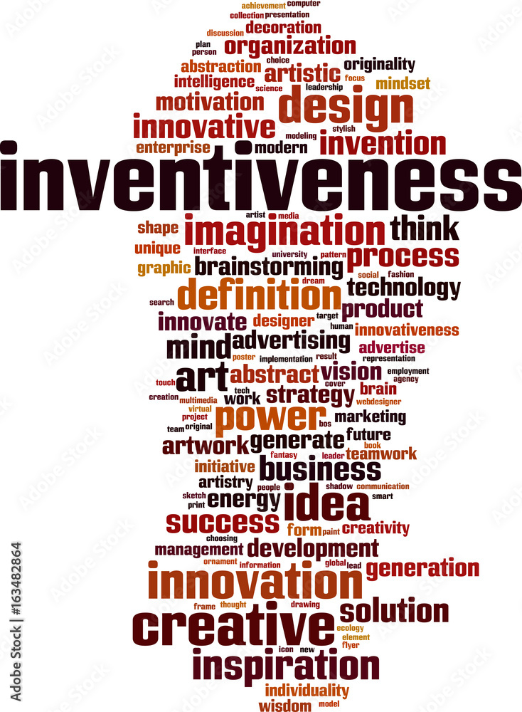 Inventiveness word cloud Inventiveness word cloud
