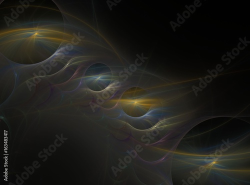 abstract bright multicolored fractal computer generated image, background for text labels