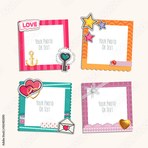 Romantic photo frame