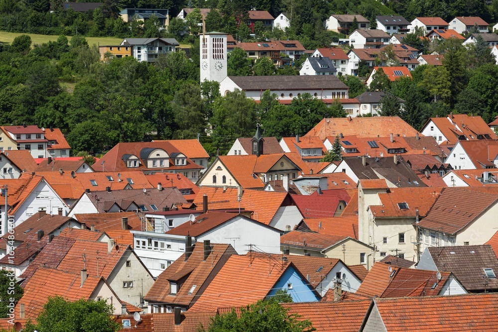 Über den Dächern der Stadt Burladingen Über den Dächern der Stadt Burladingen