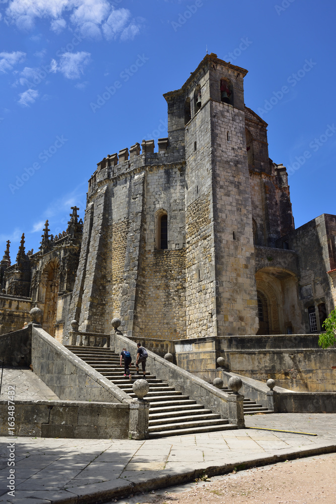 Exterior of Templar church of the Convent of the Order of Christ in Tomar Portugal