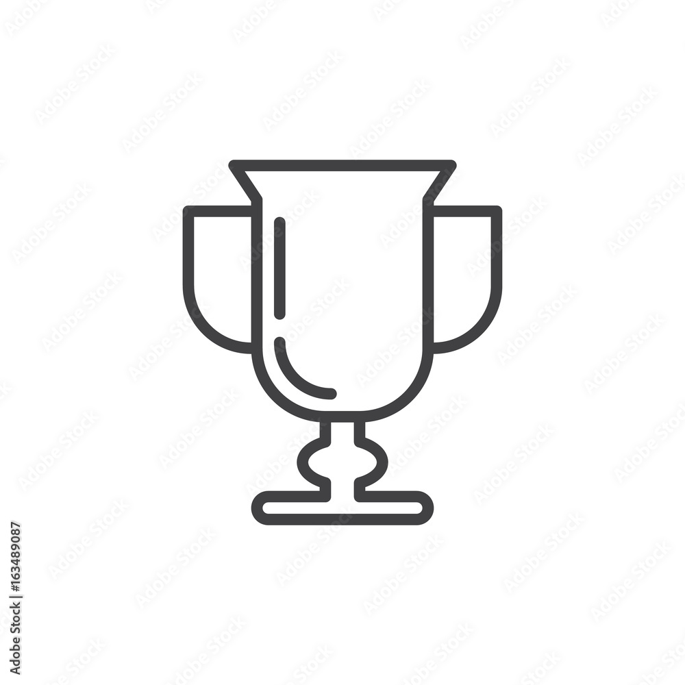 Trophy Cup Shaped Icon On A White Background Vector, A Lineal Icon  Depicting Nba Trophy On White Background, Vector Illustration By Flat Icon  And Dribbble, Behance Hd PNG and Vector with Transparent