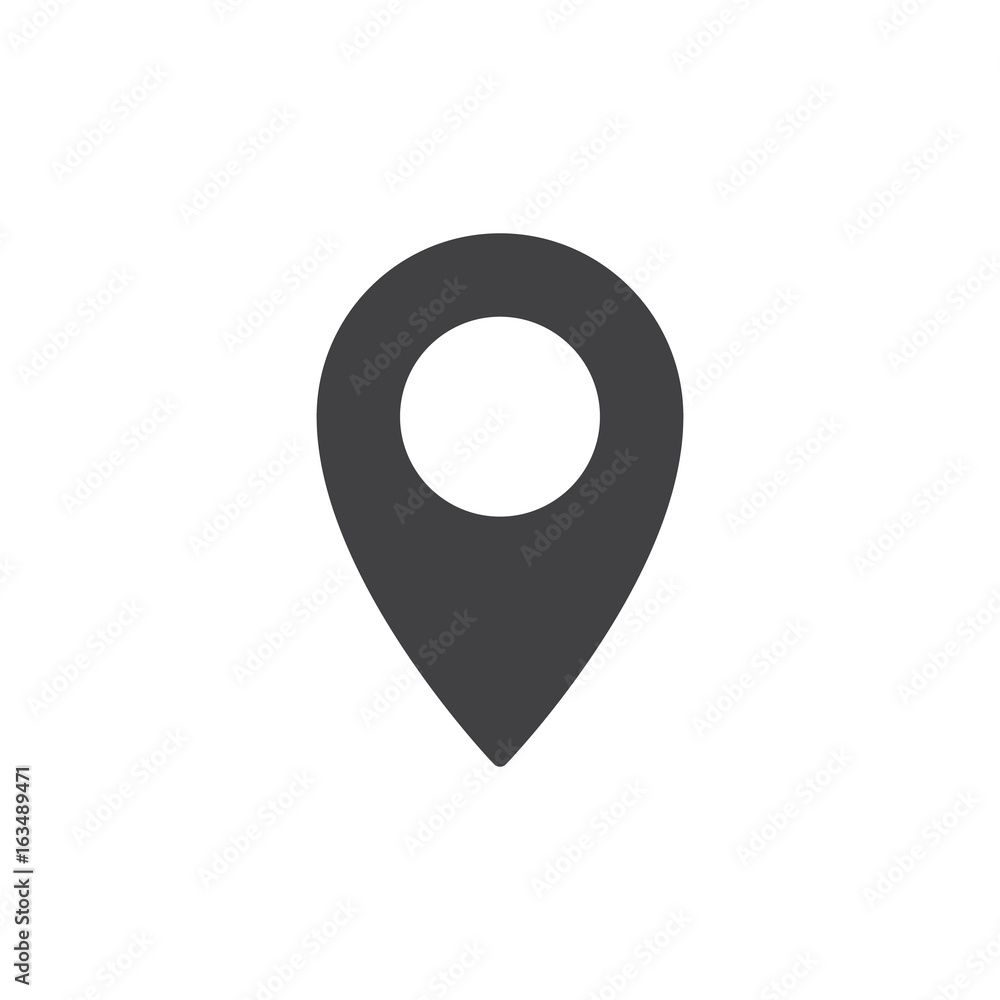 Map pin icon vector, filled flat sign, solid pictogram isolated on white. Location point symbol, logo illustration. Pixel perfect graphics Map pin icon vector, filled flat sign, solid pictogram isolated on white. Location point symbol, logo illustration. Pixel perfect graphics