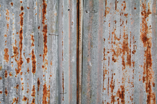 Rusty galvanized steel background