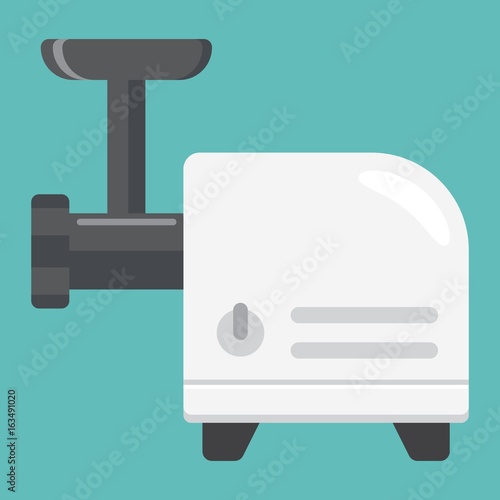 Meat Grinder flat icon, household and appliance, vector graphics, a colorful solid pattern on a white background, eps 10.