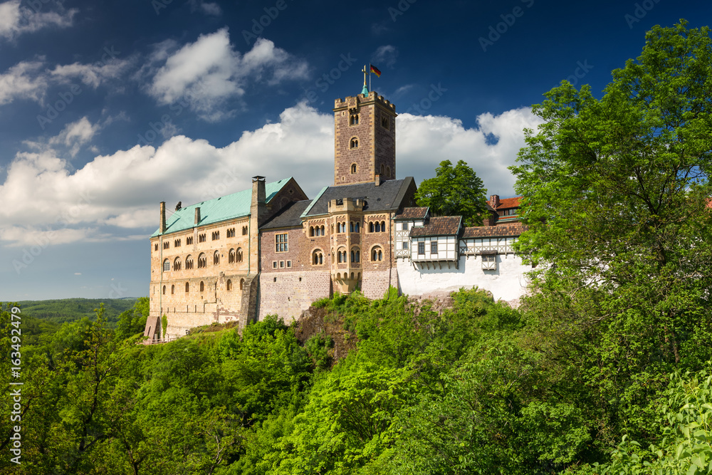 View of the famous Wartburg - a world heritage site