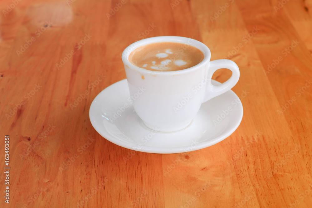 cup of coffee on the table cup of coffee on the table