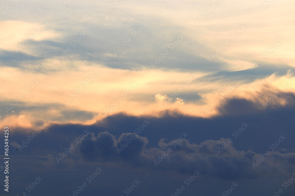 blue sky on evening with cloud on background blue sky on evening with cloud on background