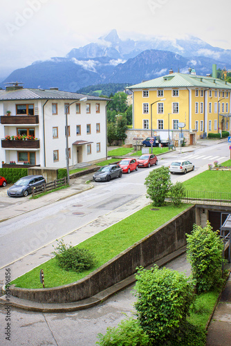 Berchtesgaden city in Germany Alps