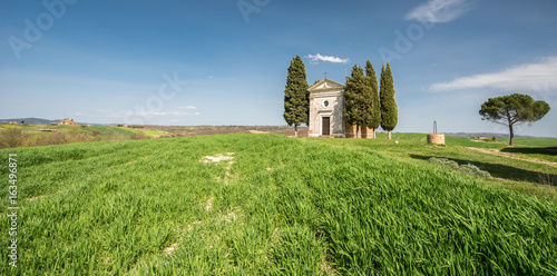Small chapel in tuscan countryside