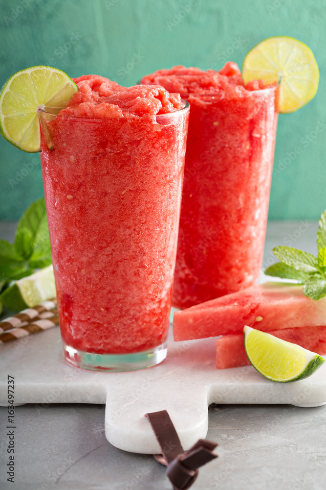 Watermelon slushie with lime Watermelon slushie with lime