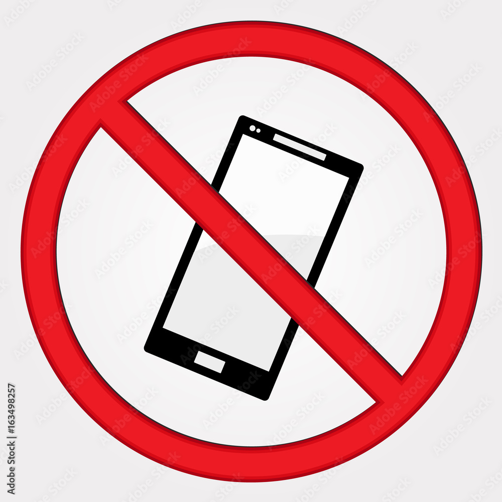No phone vector sign No phone vector sign