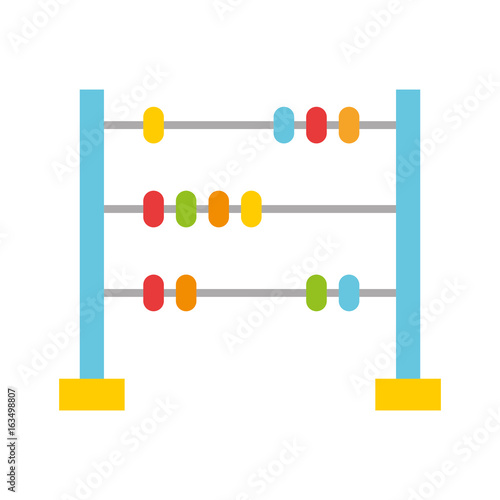 math abacus isolated icon vector illustration design
