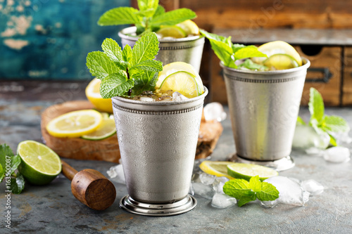 Classic mint julep cocktail