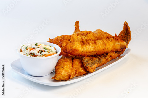 Obraz na plátně fried fish dinner