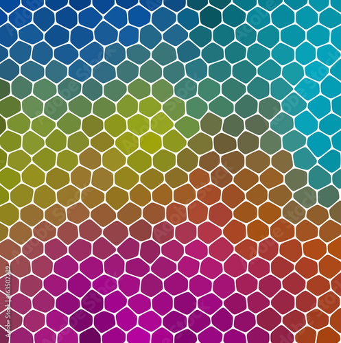 mosaic green blue pink pattern texture background with gray grout