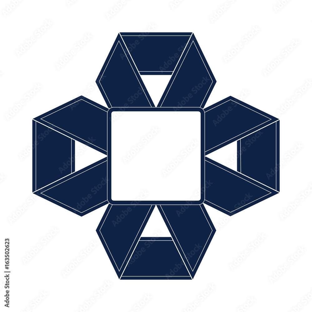 Ribbon Logo Border