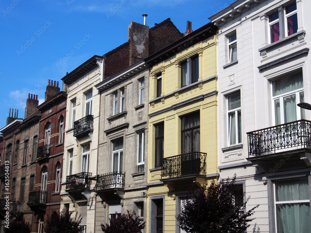 Fototapeta premium Brüssel: Schöne Altbaufassaden