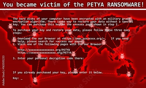 ransomware computer virus cyber attack screen cool illustration
