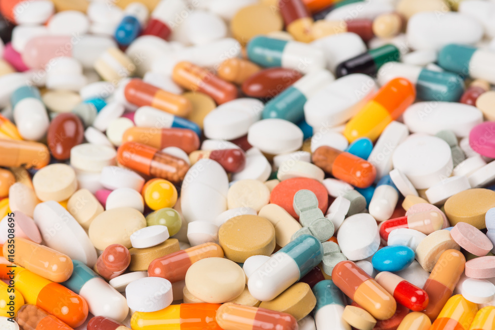 Pills and medication.