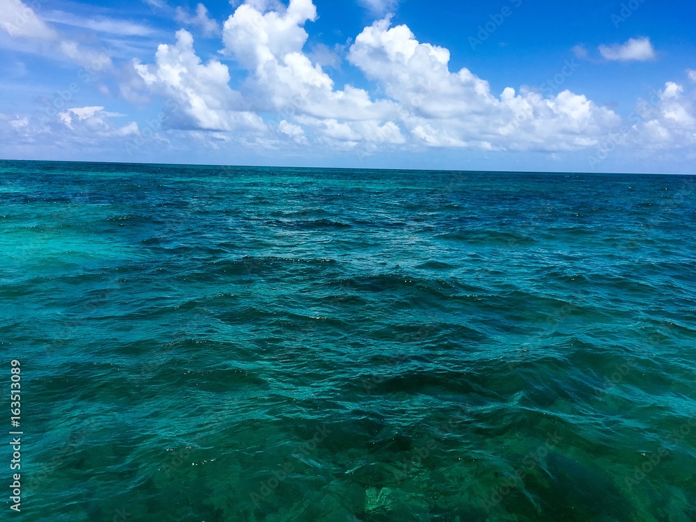 crystal clear ocean water in the Florida Keys