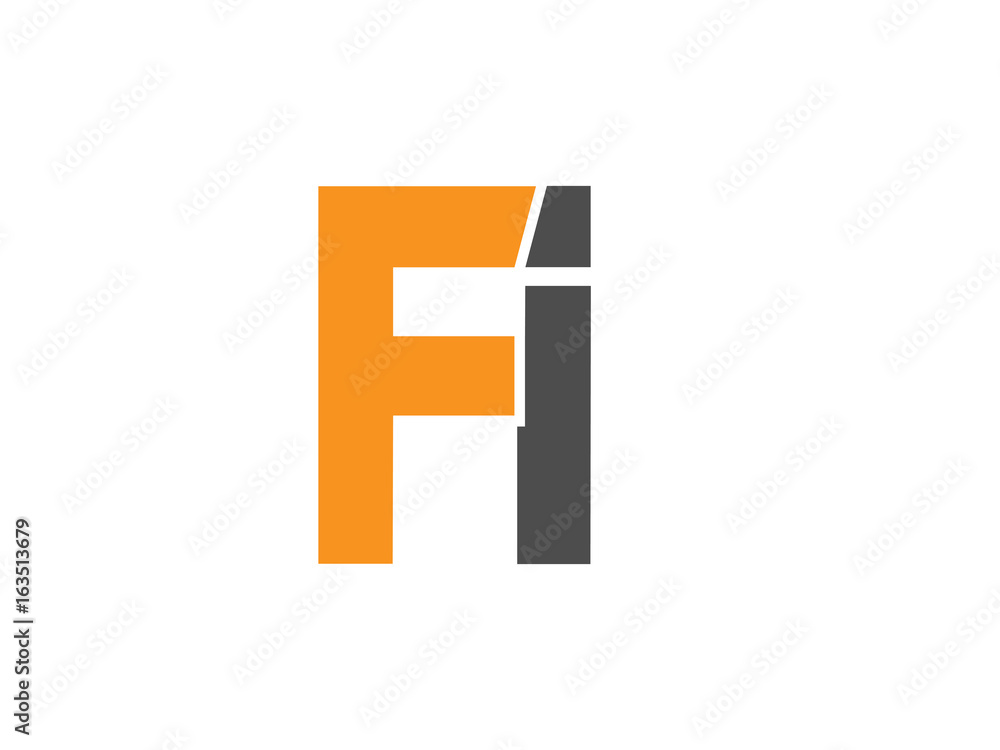 FI Initial Logo for your startup venture FI Initial Logo for your startup venture