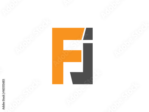 FJ Initial Logo for your startup venture