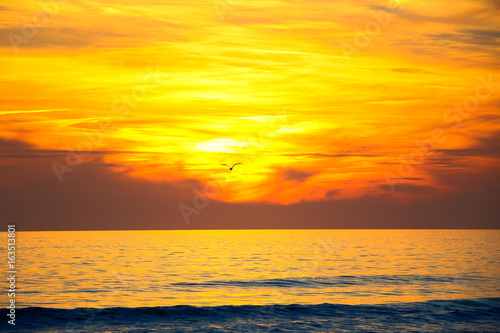 Sunset on the beach © Alfredo