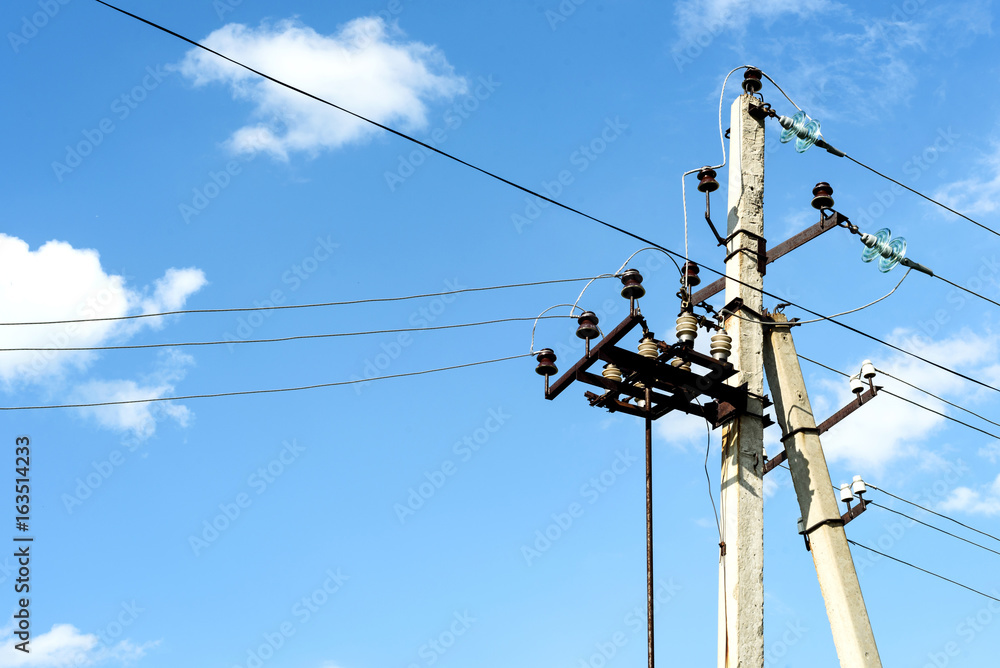 Old Electricity Pylon and Cables Old Electricity Pylon and Cables