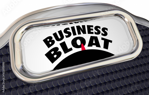 Fotografija Business Bloat Overstaffed Too Many Projects Scale 3d Illustration