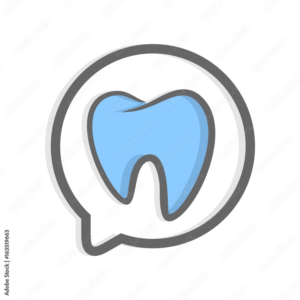 Dental care logo design template Dental care logo design template